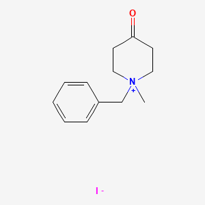 molecular formula C13H18INO B3283934 1-Benzyl-1-methyl-4-oxopiperidinium iodide CAS No. 77542-27-9