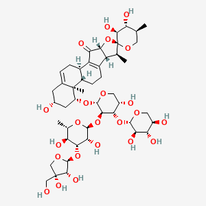 molecular formula C47H70O23 B3283958 脱氧三莲苷A CAS No. 77658-50-5