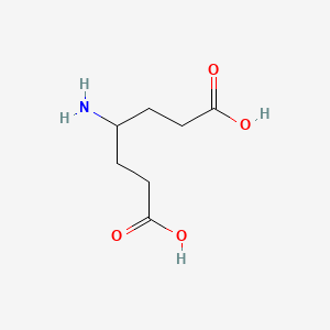 molecular formula C7H13NO4 B3283962 4-Aminoheptanedioic acid CAS No. 7766-85-0