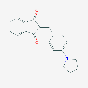 2-[3-methyl-4-(1-pyrrolidinyl)benzylidene]-1H-indene-1,3(2H)-dione