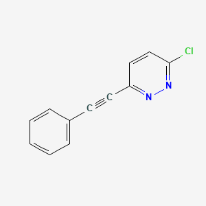 molecular formula C12H7ClN2 B3284018 3-Chloro-6-(phenylethynyl)pyridazine CAS No. 77778-15-5