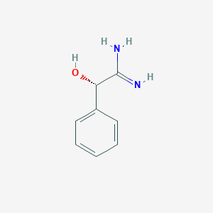 molecular formula C8H10N2O B3284022 Benzeneethanimidamide, a-hydroxy-, (aS)- CAS No. 777790-73-5