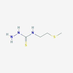 molecular formula C4H11N3S2 B3284023 3-Amino-1-[2-(methylsulfanyl)ethyl]thiourea CAS No. 77780-34-8