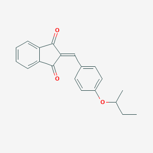 molecular formula C20H18O3 B328403 2-[4-(butan-2-yloxy)benzylidene]-1H-indene-1,3(2H)-dione 