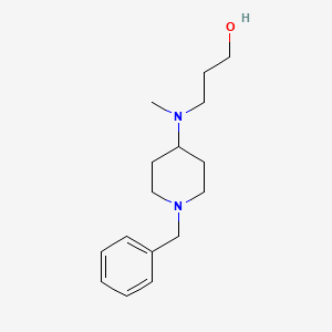 molecular formula C16H26N2O B3284089 3-[(1-Benzylpiperidin-4-yl)(methyl)amino]propan-1-ol CAS No. 778568-73-3