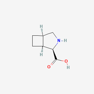 molecular formula C7H11NO2 B3284100 (1S,2R,5R)-Rel-3-azabicyclo[3.2.0]heptane-2-carboxylic acid CAS No. 77859-21-3