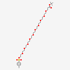 molecular formula C34H60O15S B3284112 Tos-PEG10-CH2CH2COOtBu CAS No. 778596-20-6