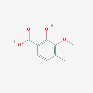 molecular formula C9H10O4 B3284136 2-Hydroxy-3-methoxy-4-methylbenzoic acid CAS No. 77869-40-0