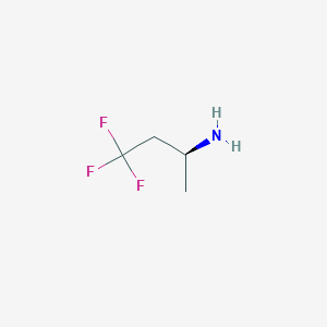 molecular formula C4H8F3N B3284151 (S)-4,4,4-trifluorobutan-2-amine CAS No. 779283-99-7