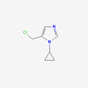 molecular formula C7H9ClN2 B3284156 5-(Chloromethyl)-1-cyclopropyl-1H-imidazole CAS No. 779321-00-5