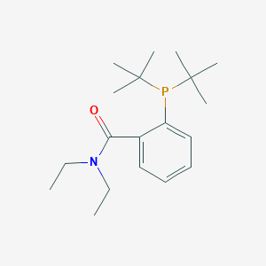 molecular formula C19H32NOP B3284171 N,N-Diethyl-2-(di-tert-butylphosphino)benzamide CAS No. 779339-46-7