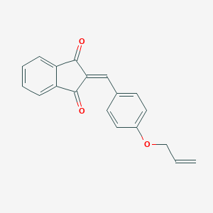 molecular formula C19H14O3 B328420 2-[4-(prop-2-en-1-yloxy)benzylidene]-1H-indene-1,3(2H)-dione 