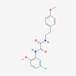 molecular formula C18H19ClN2O4 B328422 N-(5-chloro-2-methoxyphenyl)-N'-[2-(4-methoxyphenyl)ethyl]ethanediamide 