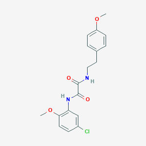 molecular formula C18H19ClN2O4 B328422 N~1~-(5-chloro-2-methoxyphenyl)-N~2~-[2-(4-methoxyphenyl)ethyl]ethanediamide 