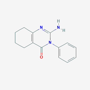 molecular formula C14H15N3O B3284262 2-Amino-3-phenyl-5,6,7,8-tetrahydroquinazolin-4(3H)-one CAS No. 78171-78-5