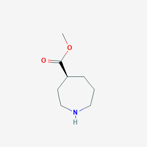 molecular formula C8H15NO2 B3284295 (S)-Methyl azepane-4-carboxylate CAS No. 782493-75-8