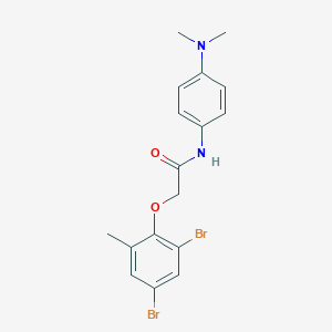 2-(2,4-dibromo-6-methylphenoxy)-N-[4-(dimethylamino)phenyl]acetamide