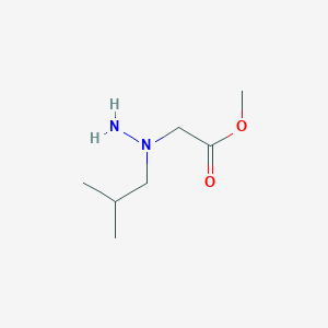 molecular formula C7H16N2O2 B3284356 Methyl (1-isobutylhydrazino)acetate CAS No. 783292-57-9