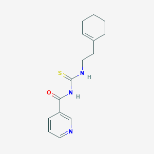 N-{[2-(cyclohex-1-en-1-yl)ethyl]carbamothioyl}pyridine-3-carboxamide