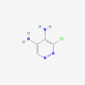 molecular formula C4H5ClN4 B3284418 3-氯哒嗪-4,5-二胺 CAS No. 78460-97-6