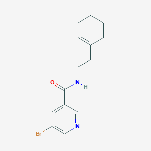 molecular formula C14H17BrN2O B328442 5-bromo-N-[2-(1-cyclohexen-1-yl)ethyl]nicotinamide 