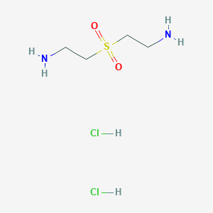 molecular formula C4H14Cl2N2O2S B3284454 2-(2-Aminoethanesulfonyl)ethan-1-amine dihydrochloride CAS No. 78544-89-5