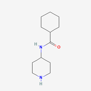 molecular formula C12H22N2O B3284461 4-Cyclohexanecarboxamidopiperidine CAS No. 78555-36-9