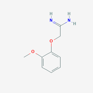 molecular formula C9H12N2O2 B3284466 2-(2-Methoxyphenoxy)ethanimidamide CAS No. 785724-01-8