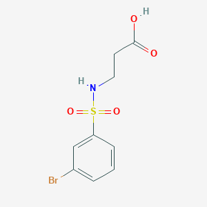 molecular formula C9H10BrNO4S B3284485 3-(3-溴苯磺酰胺基)丙酸 CAS No. 785792-43-0