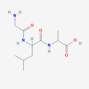 molecular formula C11H21N3O4 B3284521 H-Gly-DL-Leu-DL-Ala-OH CAS No. 78681-93-3