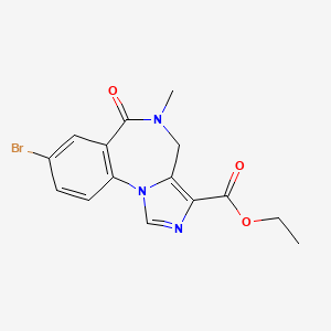 Ethyl 8-bromo-5-methyl-6-oxo-5,6-dihydro-4H-benzo[f]imidazo[1,5-a][1,4]diazepine-3-carboxylate