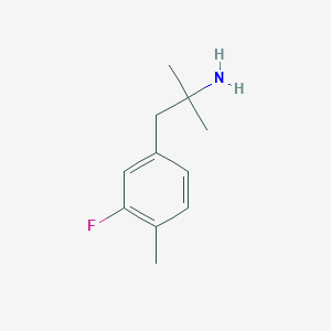 1-(3-Fluoro-4-methylphenyl)-2-methylpropan-2-amine