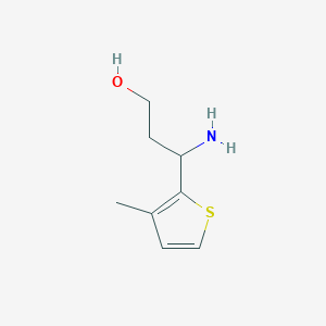 molecular formula C8H13NOS B3284559 3-Amino-3-(3-methylthiophen-2-yl)propan-1-ol CAS No. 787615-15-0