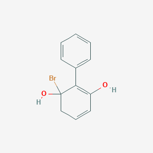 molecular formula C12H11BrO2 B3284560 [1,1-Biphenyl]-2,6-diol,2-bromo- CAS No. 787618-25-1