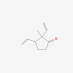 molecular formula C10H14O B3284590 2-Methyl-2,3-divinylcyclopentanone CAS No. 78828-52-1