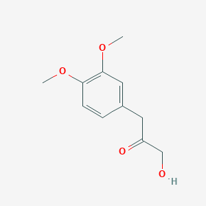 molecular formula C11H14O4 B3284606 1-(3,4-Dimethoxyphenyl)-3-hydroxy-2-propanone CAS No. 78886-14-3