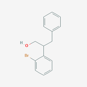 molecular formula C15H15BrO B3284625 2-(2-Bromophenyl)-3-phenylpropan-1-ol CAS No. 78920-33-9