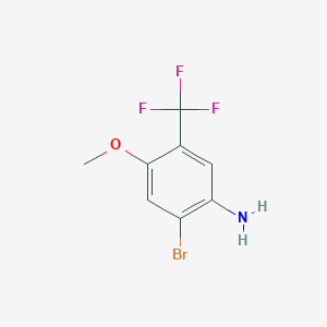 molecular formula C8H7BrF3NO B3284639 2-Bromo-4-methoxy-5-(trifluoromethyl)aniline CAS No. 789454-93-9
