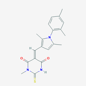 5-{[1-(2,4-dimethylphenyl)-2,5-dimethyl-1H-pyrrol-3-yl]methylene}-1-methyl-2-thioxodihydro-4,6(1H,5H)-pyrimidinedione