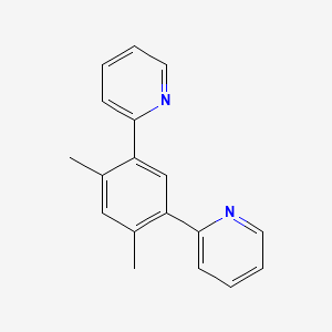 molecular formula C18H16N2 B3284696 2,2'-(4,6-Dimethyl-1,3-phenylene)dipyridine CAS No. 790279-01-5