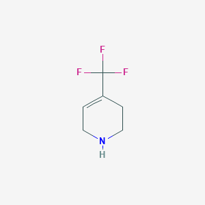 molecular formula C6H8F3N B3284708 4-(Trifluoromethyl)-1,2,3,6-tetrahydropyridine CAS No. 790646-62-7