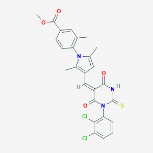 methyl 4-{3-[(1-(2,3-dichlorophenyl)-4,6-dioxo-2-thioxotetrahydro-5(2H)-pyrimidinylidene)methyl]-2,5-dimethyl-1H-pyrrol-1-yl}-3-methylbenzoate