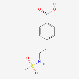 molecular formula C10H13NO4S B3284758 4-(2-methanesulfonamidoethyl)benzoic Acid CAS No. 79094-22-7