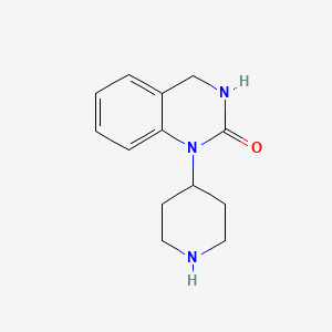 molecular formula C13H17N3O B3284762 3,4-dihydro-1-(4-piperidinyl)-2(1H)-Quinazolinone CAS No. 79098-77-4