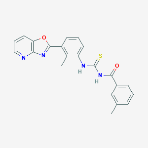 3-methyl-N-{[2-methyl-3-([1,3]oxazolo[4,5-b]pyridin-2-yl)phenyl]carbamothioyl}benzamide