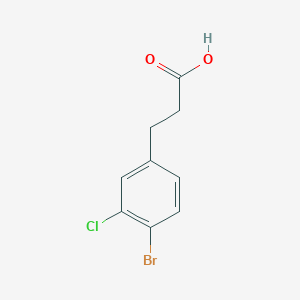 molecular formula C9H8BrClO2 B3284813 3-(4-Bromo-3-chlorophenyl)propanoic acid CAS No. 791601-07-5