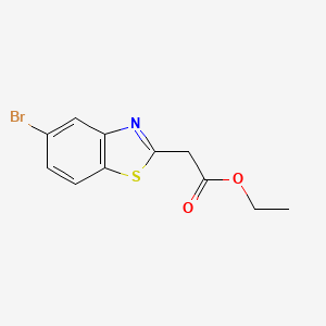 molecular formula C11H10BrNO2S B3284820 Ethyl 2-(5-bromobenzo[D]thiazol-2-YL)acetate CAS No. 791614-77-2