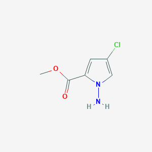 molecular formula C6H7ClN2O2 B3284832 Methyl 1-amino-4-chloro-1H-pyrrole-2-carboxylate CAS No. 791780-57-9