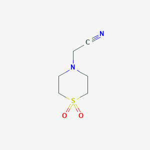 molecular formula C6H10N2O2S B3284850 1-(4-Sulfono morpholine)acetonitrile CAS No. 79207-43-5