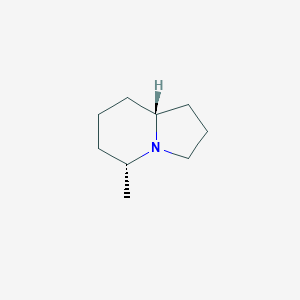 molecular formula C9H17N B3284861 (5R,8aR)-5-Methyloctahydroindolizine CAS No. 792183-69-8